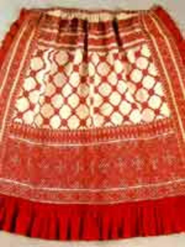 Свастика на переднике, 2-я полов. 19 в., Вологодская губ.