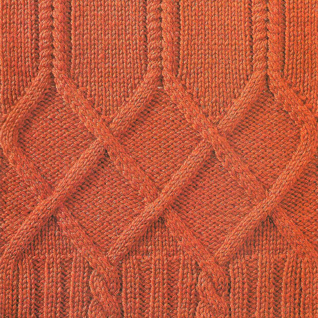 Узор № 33 - коса с орнаментом