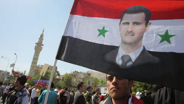 Митинг в поддержку президента Башара Асада в Дамаске, архивное фото