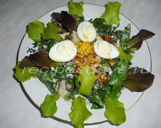рецепты салатов из листьев одуванчика