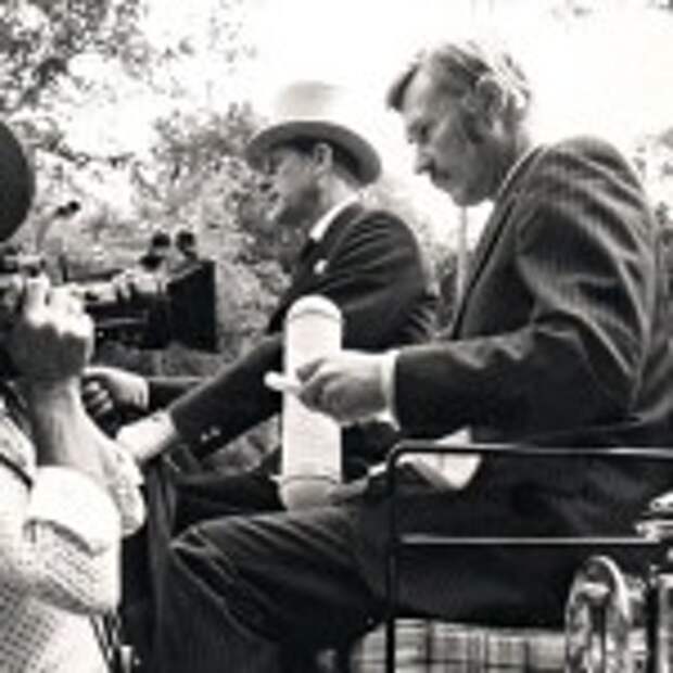 Derek Smith carriage driving with the Duke of Edinburgh while directing Four in Hand