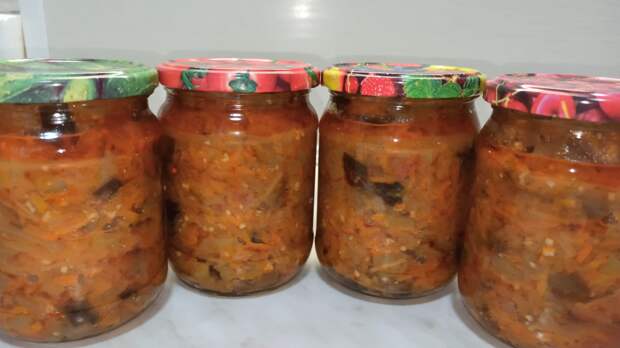 Салат из баклажанов на зиму
