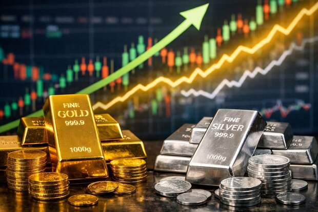 Цены на золото и серебро обновили рекорды 19 января на фоне споров о Гренландии