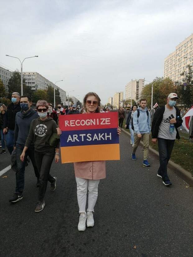 Оппозиционеры в Минске просят признать Нагорный Карабах