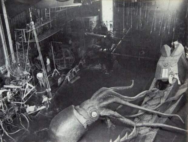 Осьминог на съемках фильма «20 000 лье под водой», 1954 год история, факты, фото