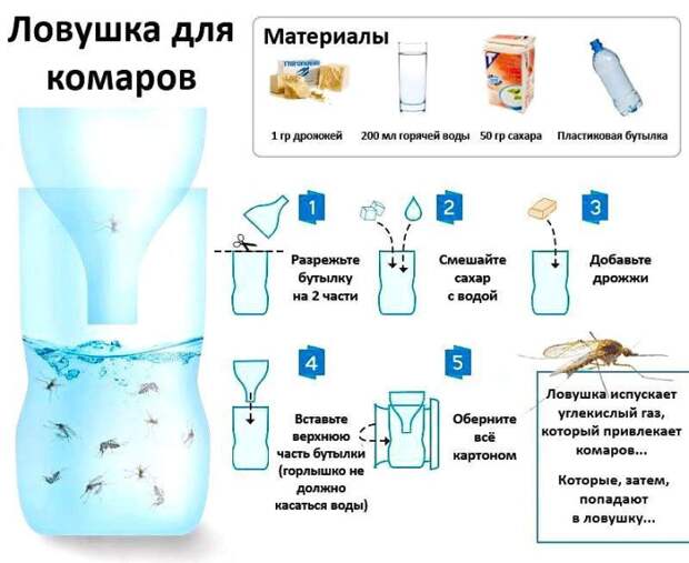 ловушка для комаров своими руками