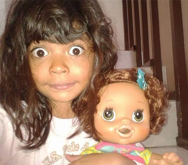 Куклы и дети: кто на кого похож? дети, кукла