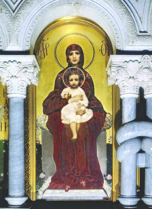 М.Врубель. "Богоматерь с младенцем", иконостас Кирилловской церкви, Киев