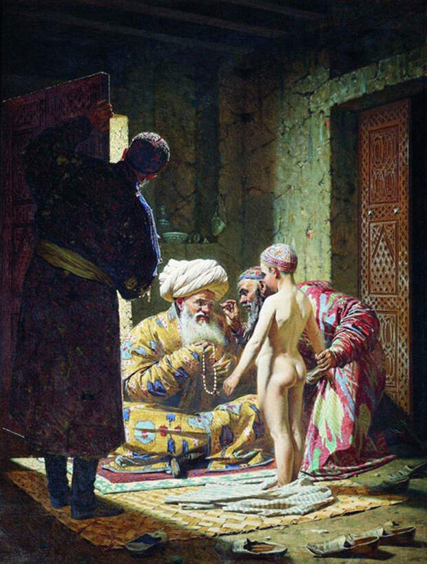 Продажа ребёнка. Узбекистан примерно 1860 гг. Верещагин.