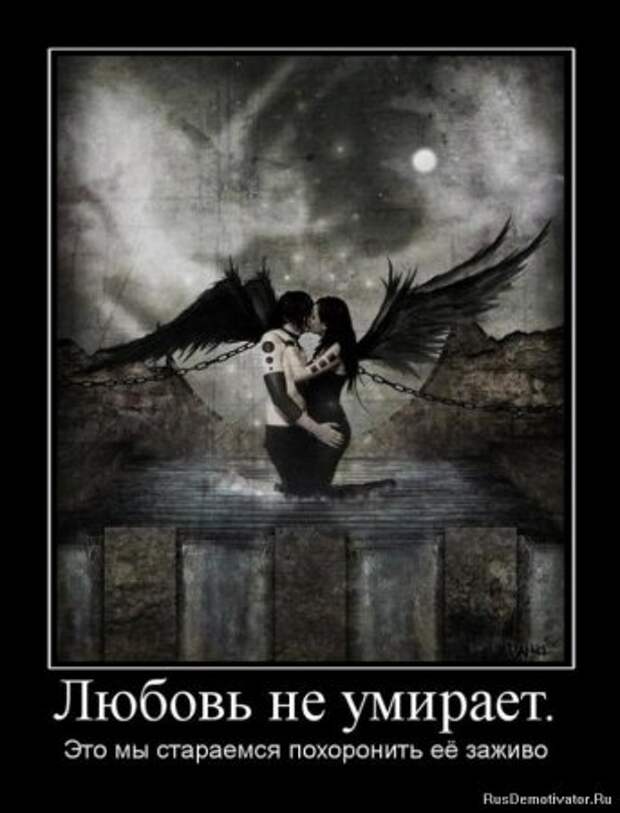 Демотиваторы про любовь и разлуку.