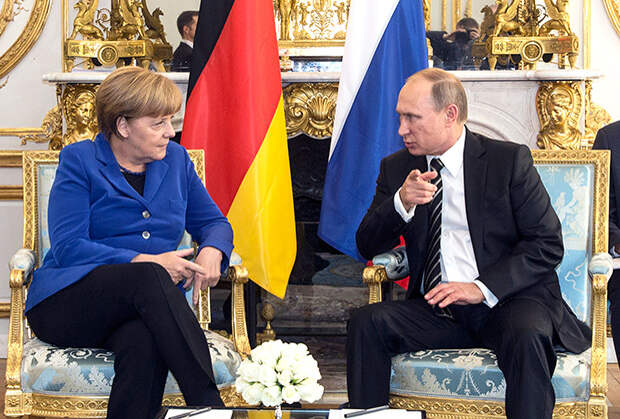 Ангела Меркель и Владимир Путин