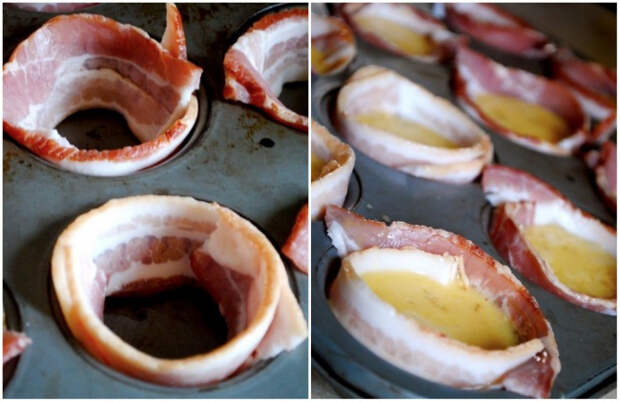 яичница с беконом 