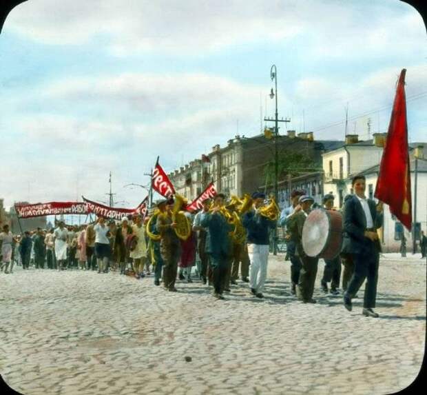 Редчайшие снимки Москвы 1931 года в цвете в цвете, история, москва, фото