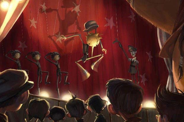 Кадр из мультфильма "Пиноккио"