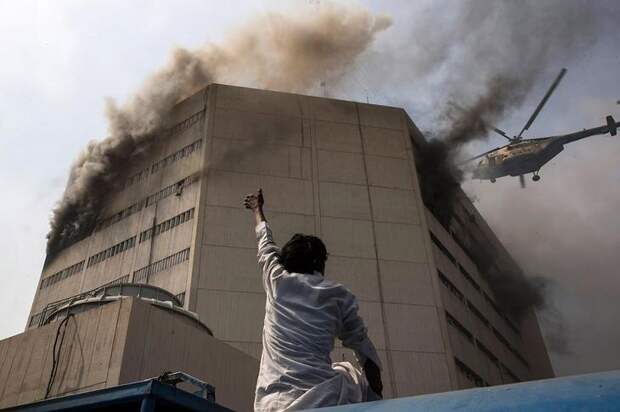 Крупный пожар в Лахоре, Пакистан