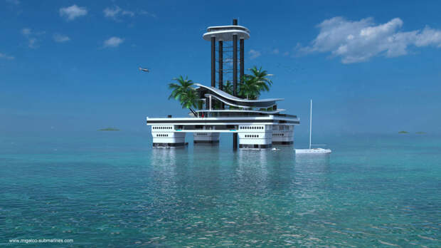 Kokomo Floating Island - World's Only Island For Private Superyachts And Submarines