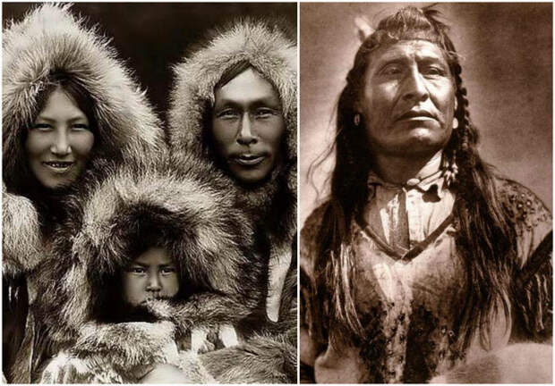 Предками индейцев были эскимосы.