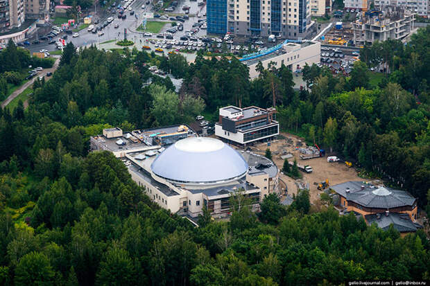 Новосибирск с вертолета
