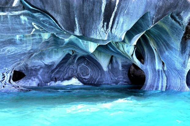 4. Пещера «Мраморный собор», Чили красиво, природа, факты