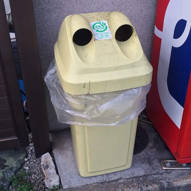 На улицах даже мусорки милые в мире, люди, прикол, япония