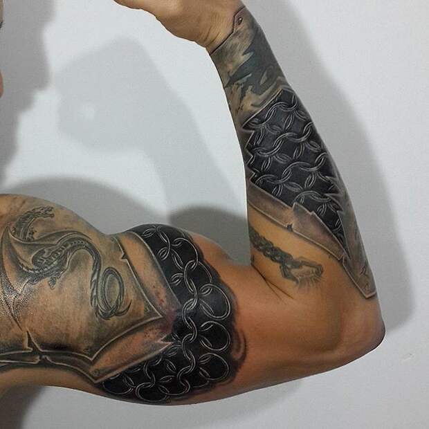 38 сумасшедших 3D татуировок искусство, тату, татуировка, тело