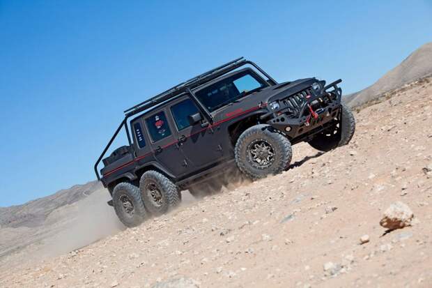 Jeep Wrangler 6х6 - "Дикий Кабан" 6x6, Hellcat, Wrangler, jeep, внедорожник