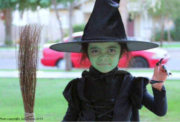 Костюм ведьмы на Хэллоуин своими руками - макияж ведьмы