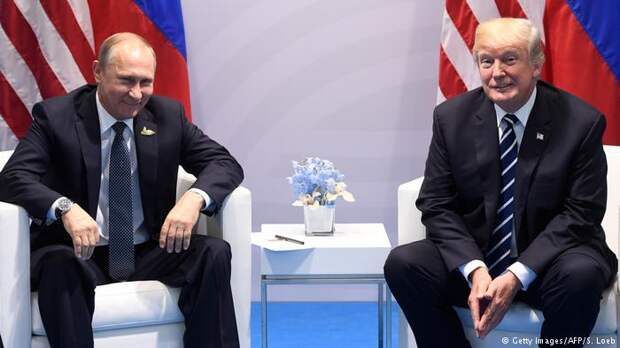 Deutschland Hamburg - G20 - Donald Trump und Vladimir Putin (Getty Images/AFP/S. Loeb)