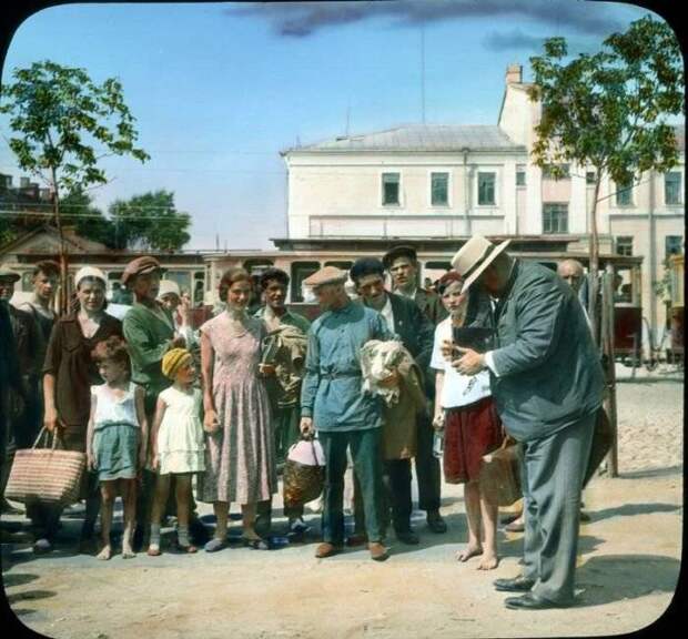 Редчайшие снимки Москвы 1931 года в цвете в цвете, история, москва, фото