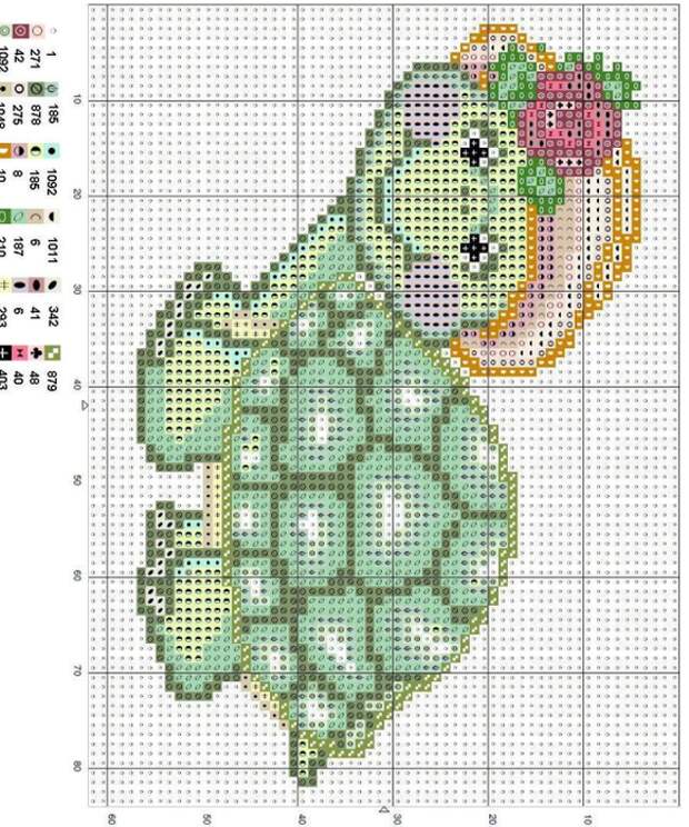 Схемы вышивки комплектов для новорожденных (21) (582x700, 762Kb)