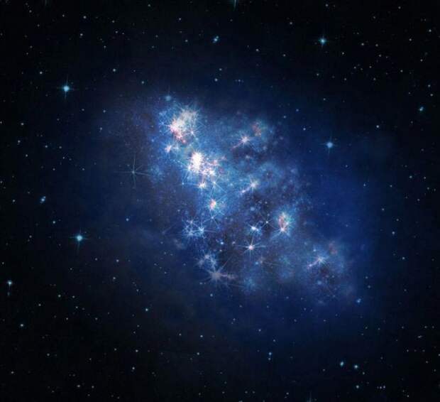 Галактика z8_GND_5296 космос, красота, телескоп, хаббл, юбилей