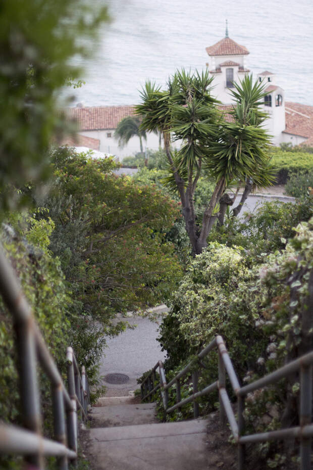 Rossana Vanoni hidden stairs in Palisades