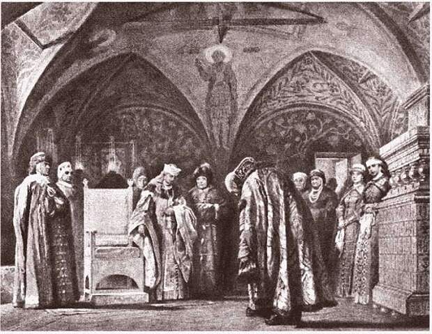 В. Шварц. Наречение царской невесты. 1868 г. В. Шварц. Наречение царской невесты. 1868 г.