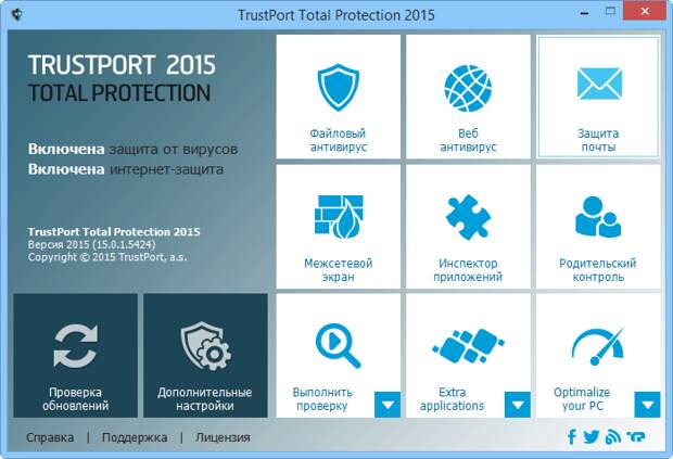 TrustPort Total Protection 2015 - бесплатная лицензия на 1 год