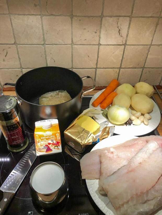 Норвежский рыбный суп Норвегия, Суп, Рецепт, Длиннопост