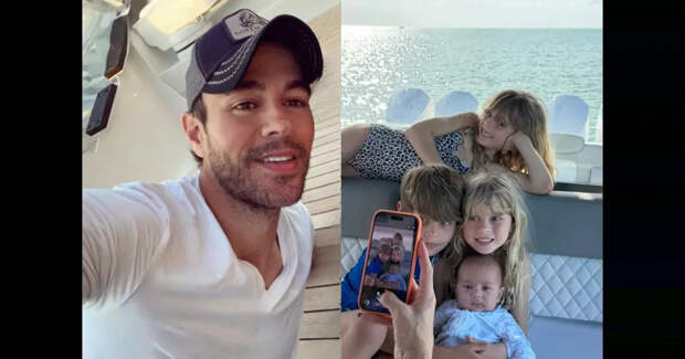 "Папина копия". Энрике Иглесиас показал подросшего младшего ребёнка от Анны Курниковой