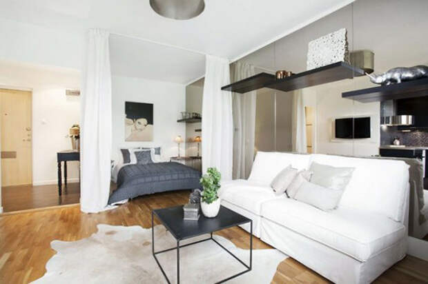 20 потрясающих идей использования пространства в маленькой квартире дизайн, идея, квартира