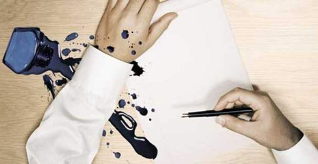 Как отстирать чернила