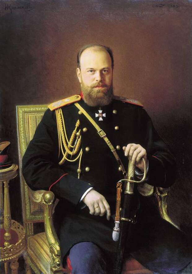 Крамской - Портрет Александра III. 1886