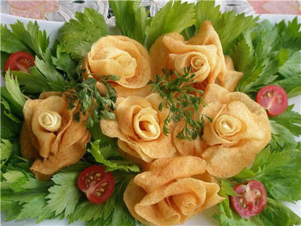 картофельные розы