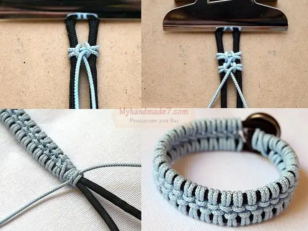 Учимся плетению браслетов из шнурков для начинающих мастеров