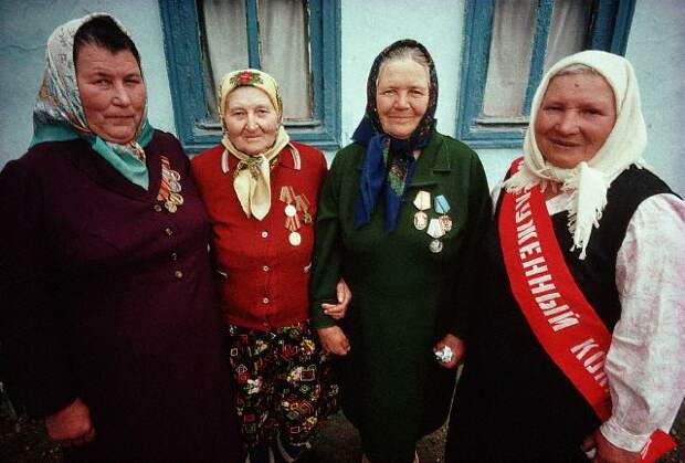 Soviet Women with WWII Medals