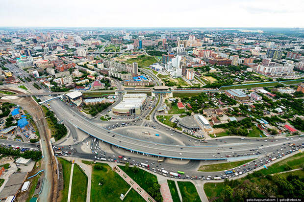 Новосибирск с вертолета