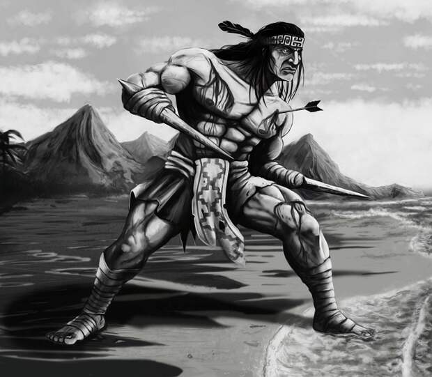 Концепт-арт, как мог выглядеть безрукий воин. /Фото: mydiscoveries.ru Концепт-арт, как мог выглядеть безрукий воин. /Фото: mydiscoveries.ru