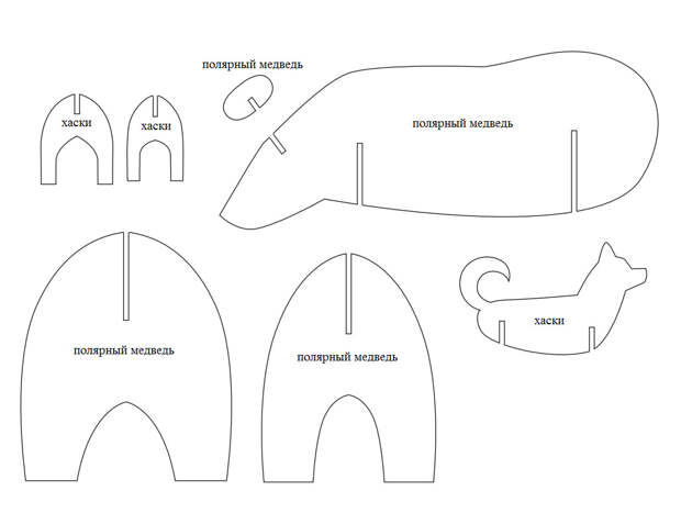 Из картона шаблоны для детей (3)