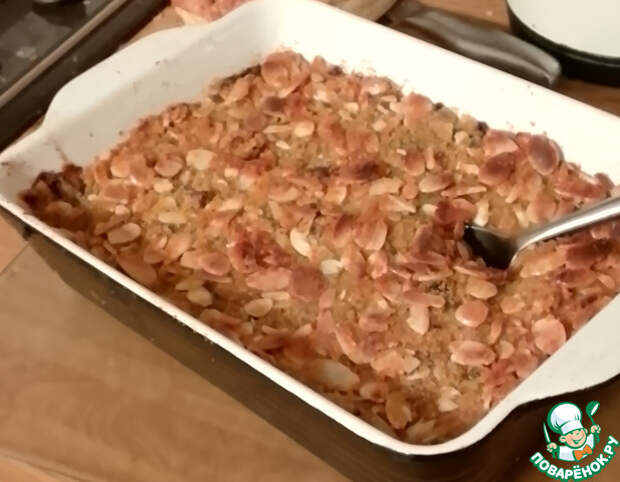 Гратен с зелеными овощами и фасолью