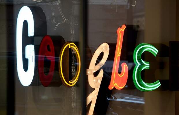 Вывеска в офисе Google
