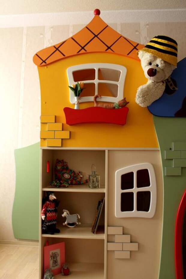 Детские-шкафы домики, яркая детская мебель, мебель для детей