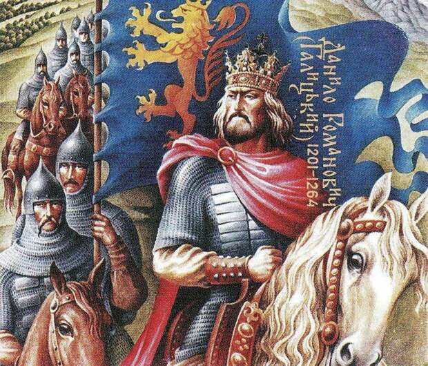 Даниил Галицкий получит папскую корону «короля Руси» в 1254 г. (Иллюстрация из открытых источников)