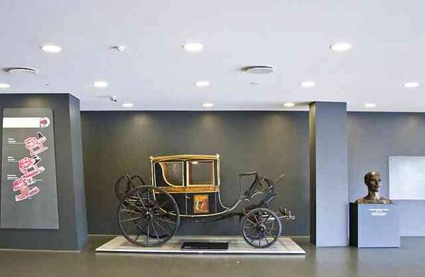 Музей авто истории в турине, италия. (трафик)